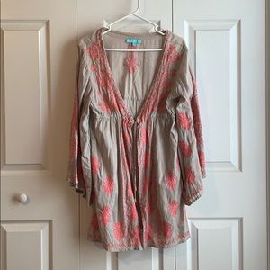 Beaded bathing suit cover up